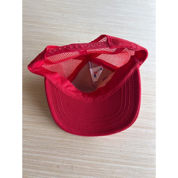 Grandpa's Side Kick Vintage Hat Red White Trucker Cap Kids Mesh Snapback USA - Picture 3 of 4